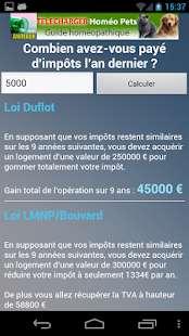 Simulation crédit impôts