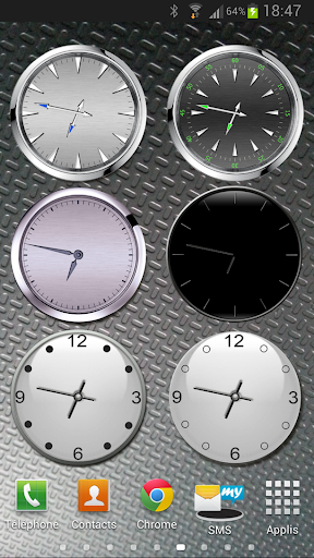 Analog clock widgets