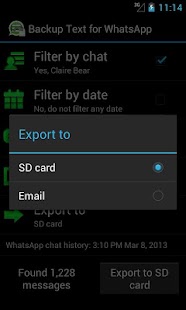 Backup Text for Whats - screenshot thumbnail