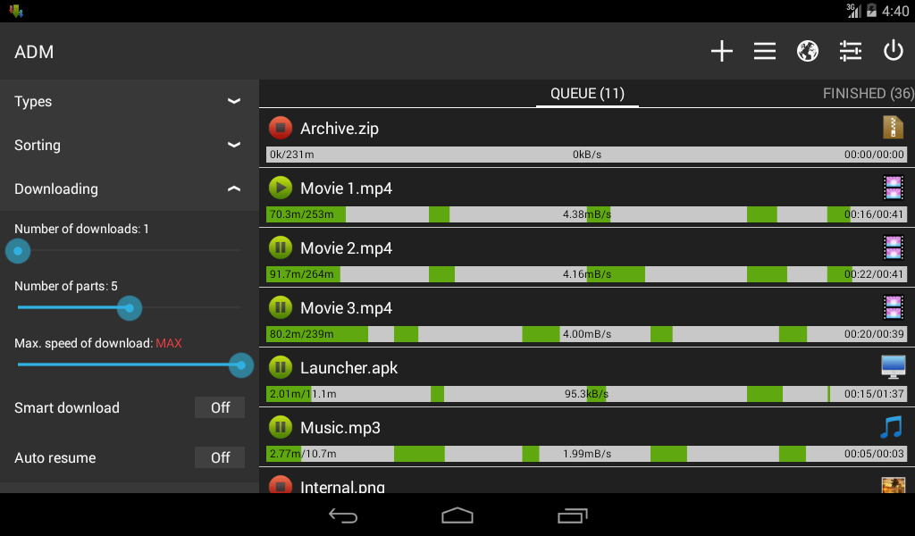 Advanced Download Manager Pro - screenshot