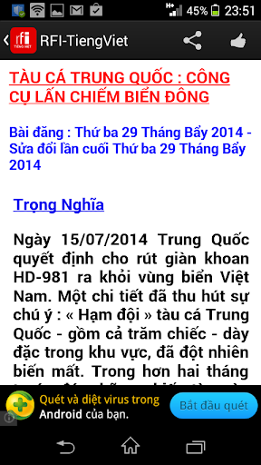 【免費新聞App】RFI TIENG VIET: TIN TỨC ĐÚNG-APP點子