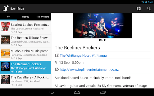 Eventfinda find events guide Screenshots 1