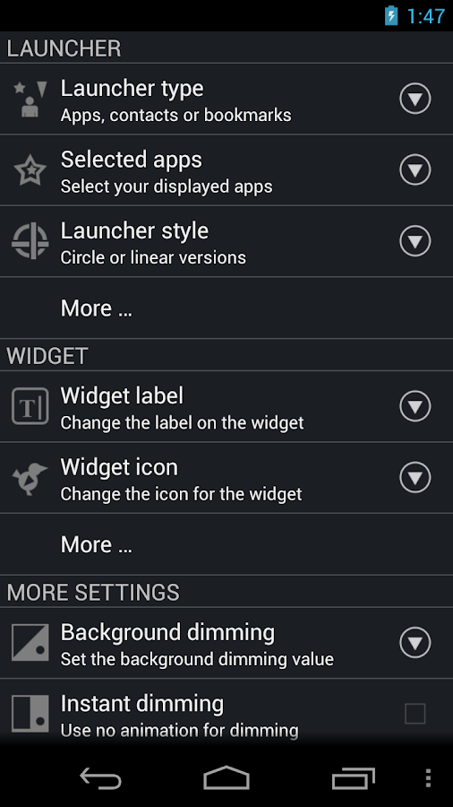 CircleLauncher light Android
