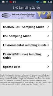 SKC Sampling Guide Screenshots 0