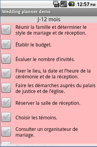 wedding planner fr Screen 3