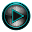 Poweramp skin STEEL TURQUOISE Download on Windows