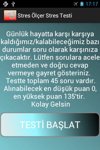 Stres Ölçer Stres Testi