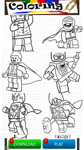 【免費休閒App】Lego Coloring Super Hero Kids-APP點子