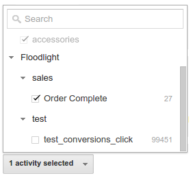 Select Floodlight conversions