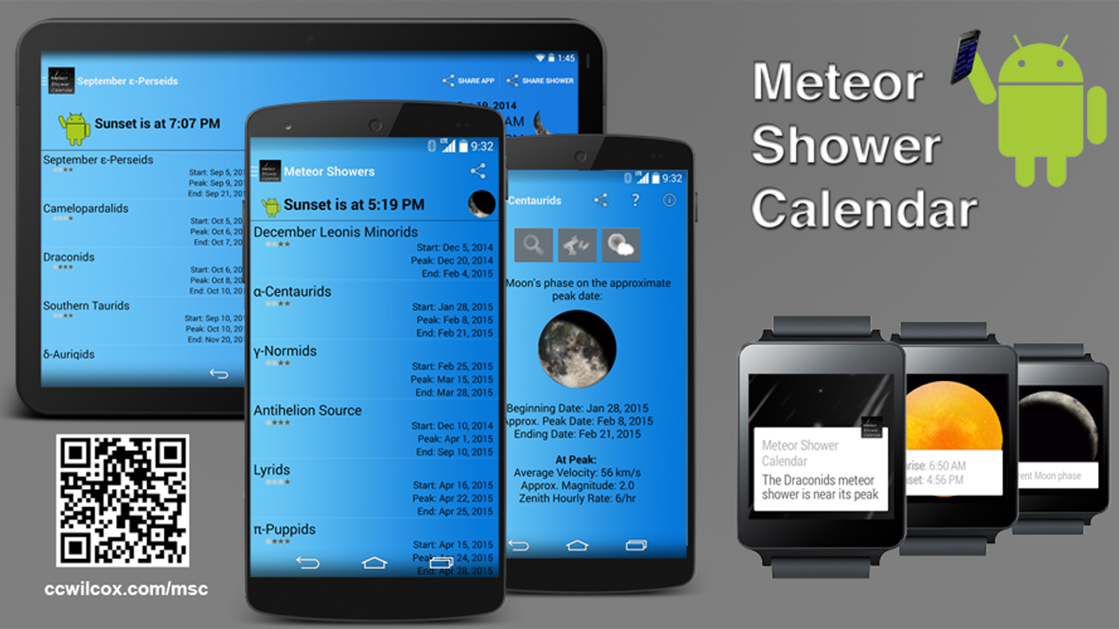 Meteor Shower Calendar Aplicaciones de Android en Google Play
