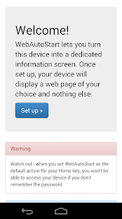 Free WebAutoStart APK for Android