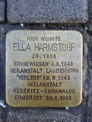 Holocaust-Stolperstein Ella Harmstorf