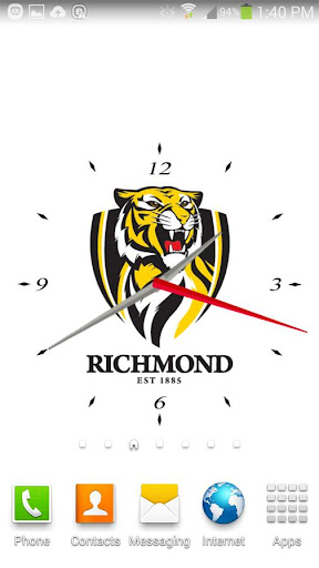 Richmond Tigers Analog Clock