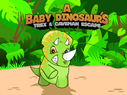 Baby Dino T-Rex Caveman Escape