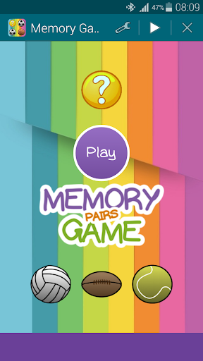 Sports 1 Memory Game Pairs