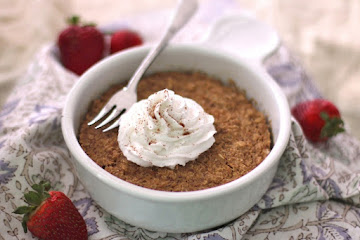 Healthy Microwaveable Apple Pie Quinoa Flake Protein Muffin