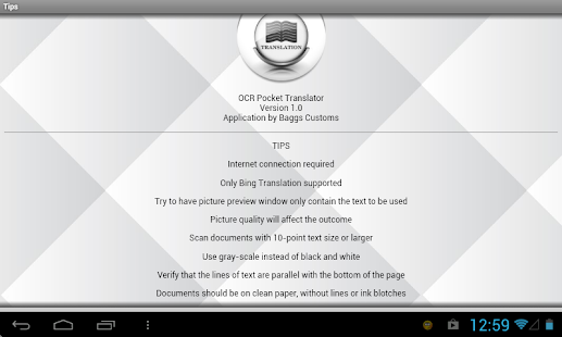 OCR Pocket Translator Screenshots 1