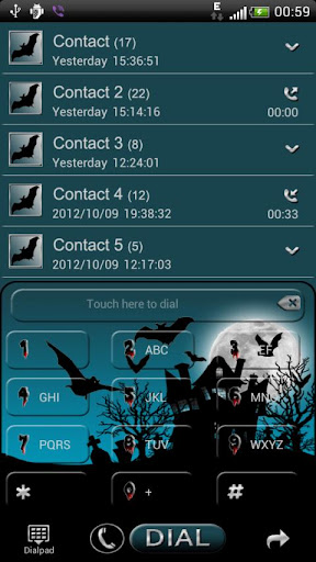 Halloween GO Contacts EX theme