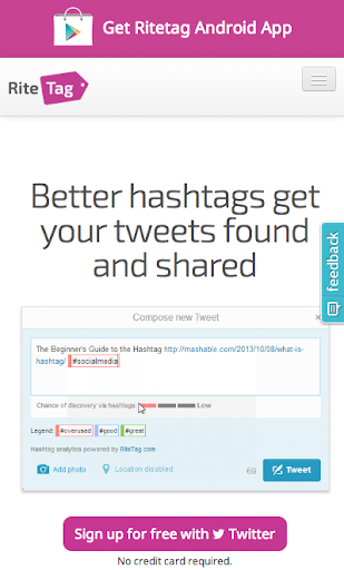 RiteTag Hashtag Optimizer