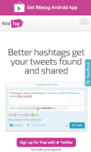RiteTag Hashtag Optimizer - screenshot thumbnail