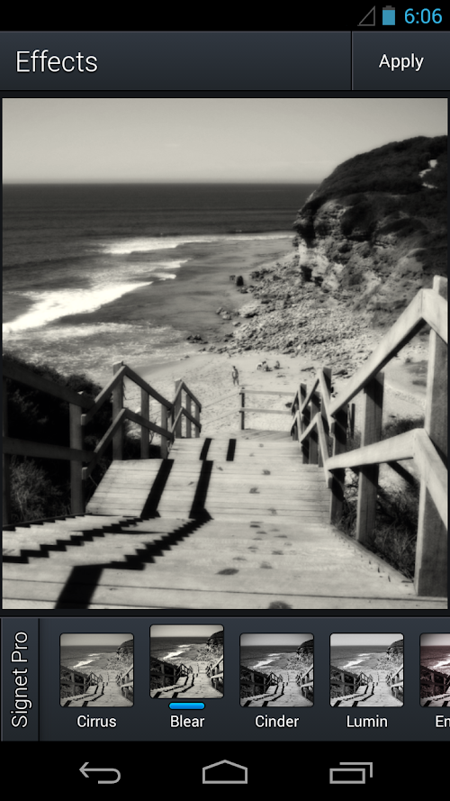 Android application Aviary Effects: Signet Pro screenshort