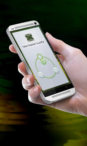【免費個人化App】黃色瀑布 TouchPal Theme-APP點子