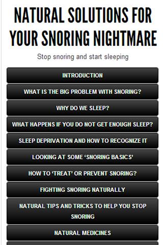 Stop Snoring Natural Ways