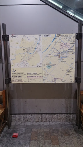 長野駅東口周辺地図