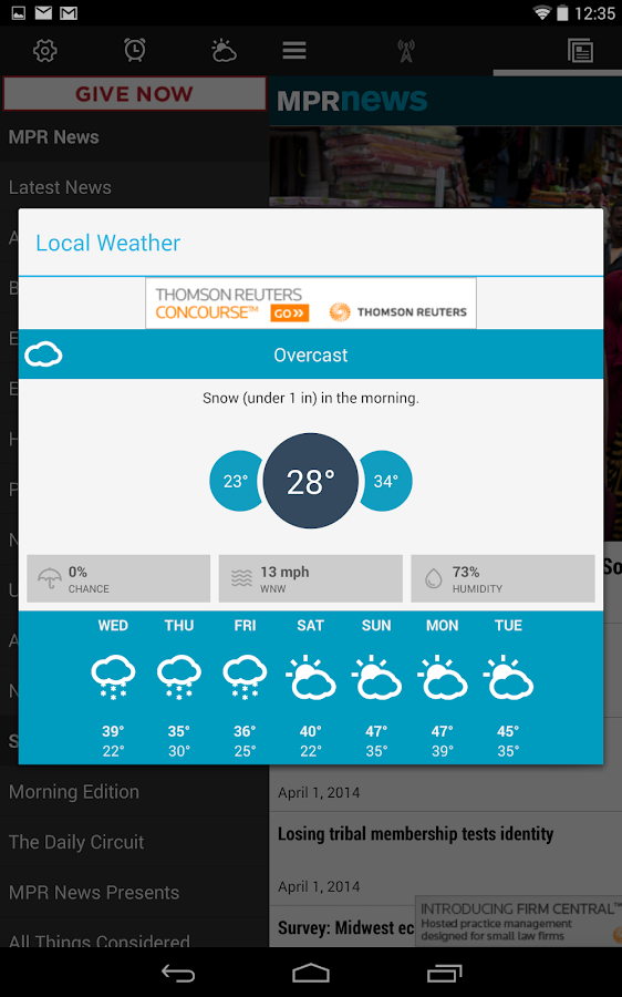   MPR News – Capture d'écran 