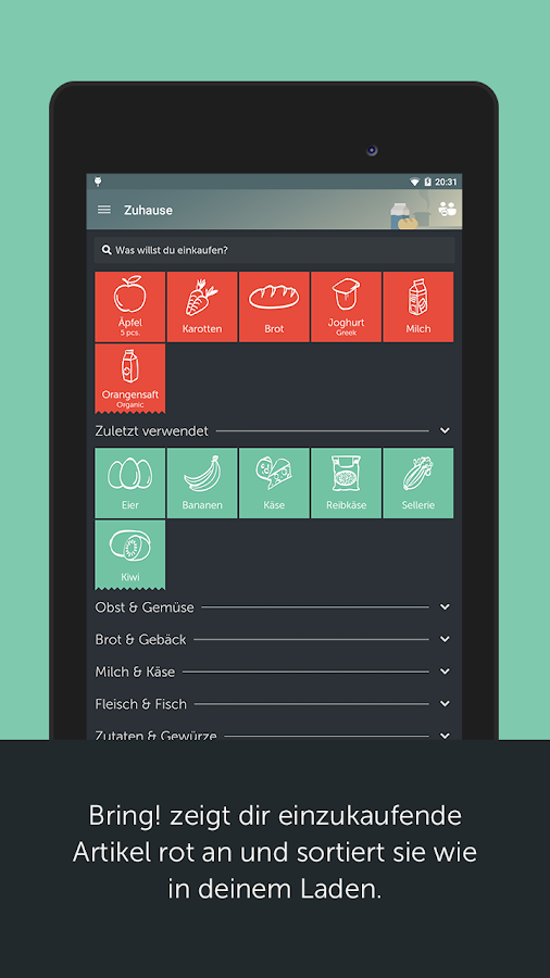 Bring! Einkaufsliste AndroidApps auf Google Play