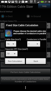 17th Edition Cable Sizer Screenshots 5