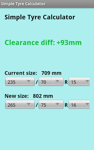 【免費工具App】Simple tyre calculator-APP點子
