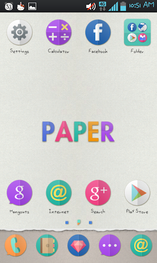 Paper go launcher theme