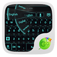 GO Keyboard Black Cyan Theme icon