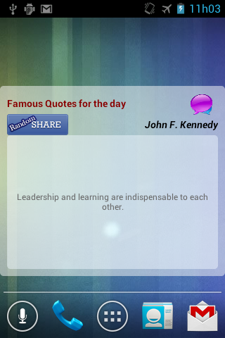 Famous Quotes Widget