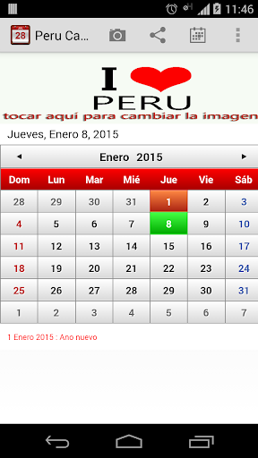 Peru Calendario 2015