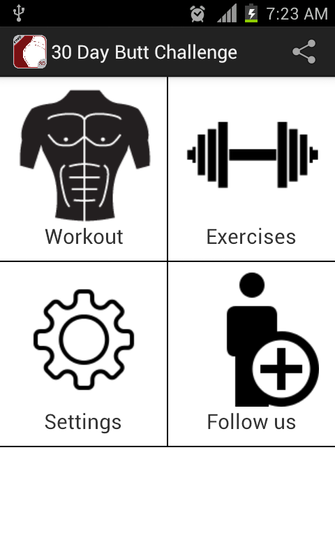 Android application 30 Day Butt Challenge FREE screenshort