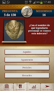 Captura de pantalla de la aplicacion Android Genius Quiz History of Greece