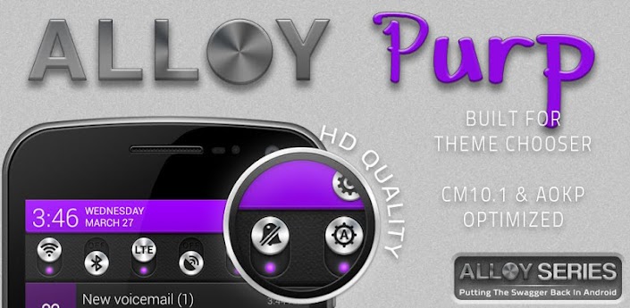 Alloy Purp Theme CM10.1 Apk 1.1.1