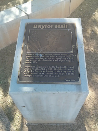 Baylor Hall Plaque
