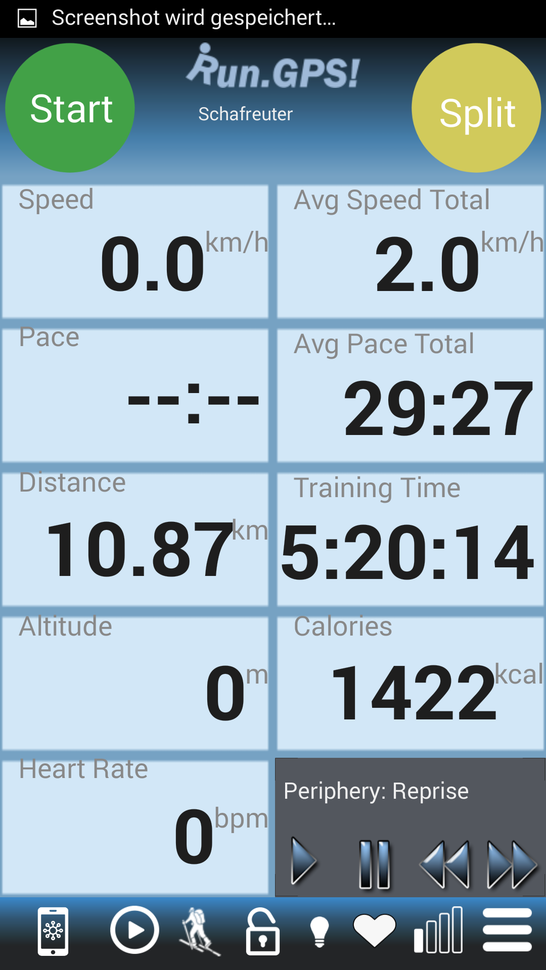 Android application RunGPS Trainer Full screenshort