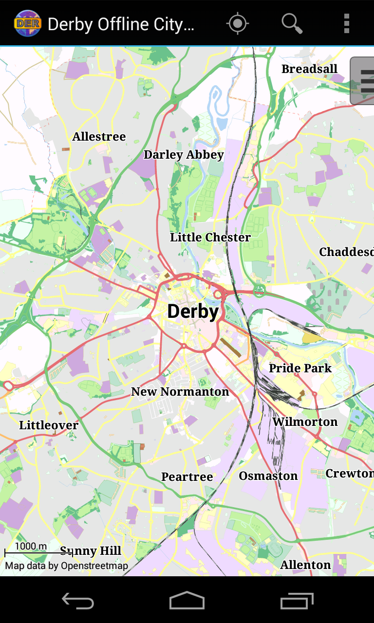 Android application Derby Offline City Map screenshort