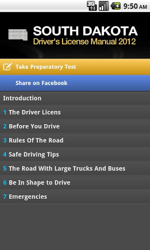 South Dakota Driver's Manual