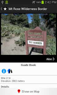 Guthooks TRT  Guide Screen 2
