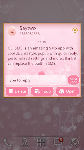 【免費個人化App】GO SMS PLANT A WISH THEME-APP點子