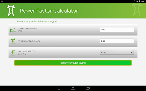 Power Factor Calculator Screenshots 1