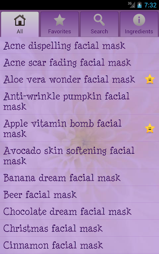 Homemade facial masks
