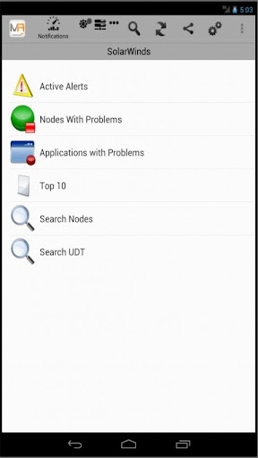 Solarwinds Mobile Admin Client