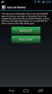 App List Backup