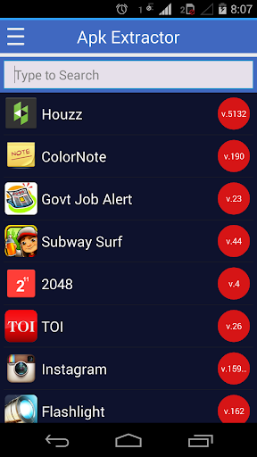 Application share and extract